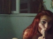 My neighbor is very afraid of a thunderstorm, I distract her with a dick. 2/16