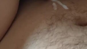 panties rubbing my boyfriend's cock and cum