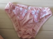 Ejaculate towards pink panties!