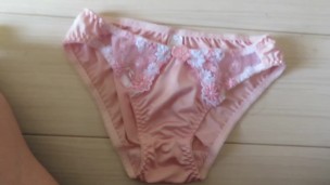 Ejaculate towards pink panties!