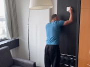 Threesome with the hotel caretaker 3/16