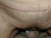 I wakeup horny and ride my boy, in the morning creampie pussy