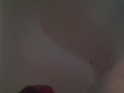 Dark shower stroking