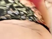 Moaning masturbation pussy lips eating panties 12/16