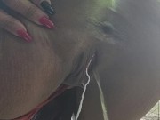 Peeing & changing my tampon in the public restroom at home & outside 14/16