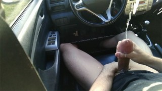 My Biggest Cumshot Ever in Walmart Parking Lot- Risky Masturbation ...