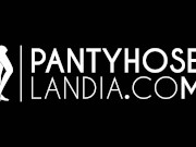 Melisa Mendini Black stockings tease Pantyhoselandia 1/16