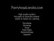 Melisa Mendini Black stockings tease Pantyhoselandia 15/16