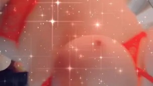 PAWG in Red lingerie TEASES HER [**BIG MOMMY MILKERS**]