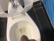 I can’t believe I jacked off in another hotel public bathroom! I hope no one heard anythin
