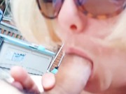 Blonde MILF loves sucking cock for hot cum 4/16