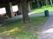caught sexy milf at park and almost got caught as i nut in her pussy 1/16