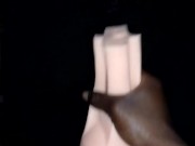 Stroking BBC with my pocket pussy until I cum all over