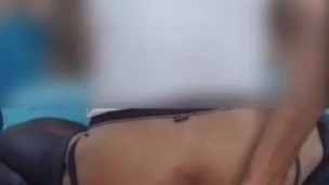 Splitting anal training with huge Doc Johnson Ass Servant