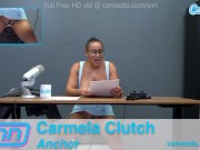 SNN Anchor Carmela Clutch Masturbates while giving the news 15/16