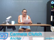 SNN Anchor Carmela Clutch Masturbates while giving the news 3/16