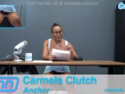 SNN Anchor Carmela Clutch Masturbates while giving the news 5/16
