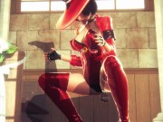 [GUILTY GEAR STRIVE] Passionate sex with I-No (3D PORN 60 FPS) 7/16