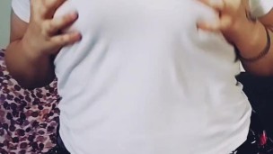 Titty Play with huge natural boobs