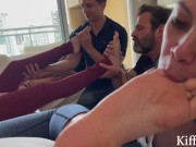 PREV Goddess Kiffa Grazi and Lana Noccioli - Feet Orgy - FOOT WORSHIP FOOT SMELL CUCKOLD FOOT SLAP 10/16