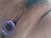 Plug play in pussy