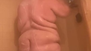 23 Y/o Small Cock Chub taking Steaming Hot Shower!