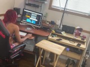 Daytime Sex In Office. Working from Home…HARDLY WORKING! Working when I’m Not working Work All Holes 1/16