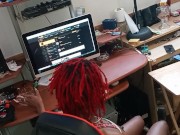 Fucking in the office on a small table. Big booty freak  7/16