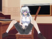 3D HENTAI Gamer girl masturbates after stream 3/16