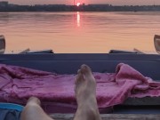 In wonderful weather, a magical sunset 12/16