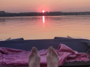 In wonderful weather, a magical sunset 6/16