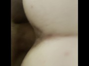 Face down, Ass Up. He fucks me on the couch and cums INSIDE ME! 2/16