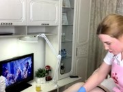 Pretty girl with very sexy legs and a gorgeous ass came for waxing 12/16