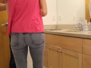 Hard Paddle Spanking in the Bathroom for Not Working Out 1/16