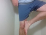 Almost didn't make it peeing in the shower 10/16