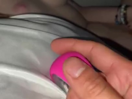 Playing with our new Bluetooth vibrator and I squirt everywhere!!!