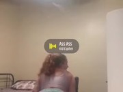 Redhead Twerks In Nice Booty Shorts