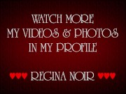 Stunning lady Regina Noir shows her pussy lying on the couch. 16/16