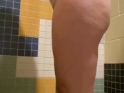 Watch me shower all alone, getting all soaped up, rubbing my tits & fingering both holes for you