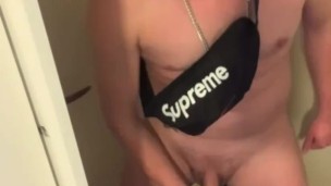 Eshay Scally Chav in Nike Tn wanking fat cock