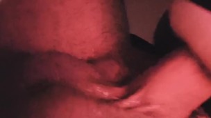 Watch These Big Balls Swing as He Fucks Pussy Toy Moaning 