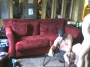 Deep Dicking on The Couch, Armrest, Floor, Cum Deep Inside Me 8/16