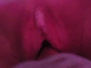 Petite female gets her shaved pussy pounded by husband 7/16