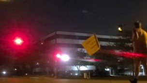 Jerking in middle of street