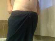 Pissing with a hard on in the bathtub 2/16