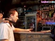 Uniformed dominas pegging sissy barmen 5/16