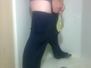 Pissing in a condom 11/16