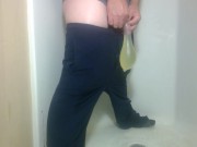 Pissing in a condom 12/16