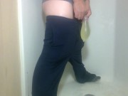 Pissing in a condom 9/16