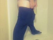 Being Naughty in the Suburbs Pee Compilation with cumming and condom pissing 11/16